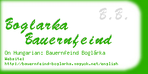 boglarka bauernfeind business card